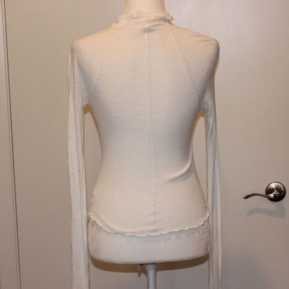 Free People White long sleeve Top Women Size XS - Picture 5 of 10